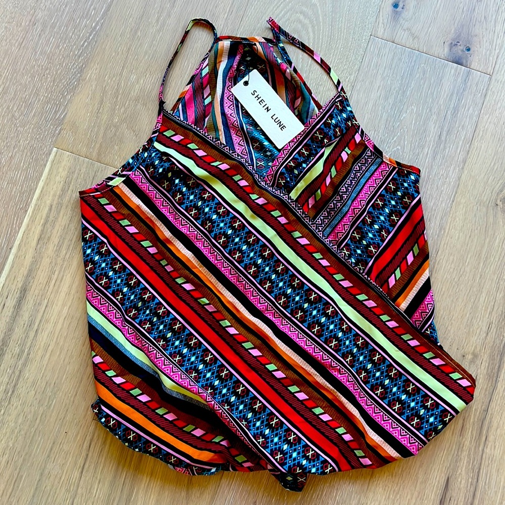 New With Tags Large Multi color, Summer, top